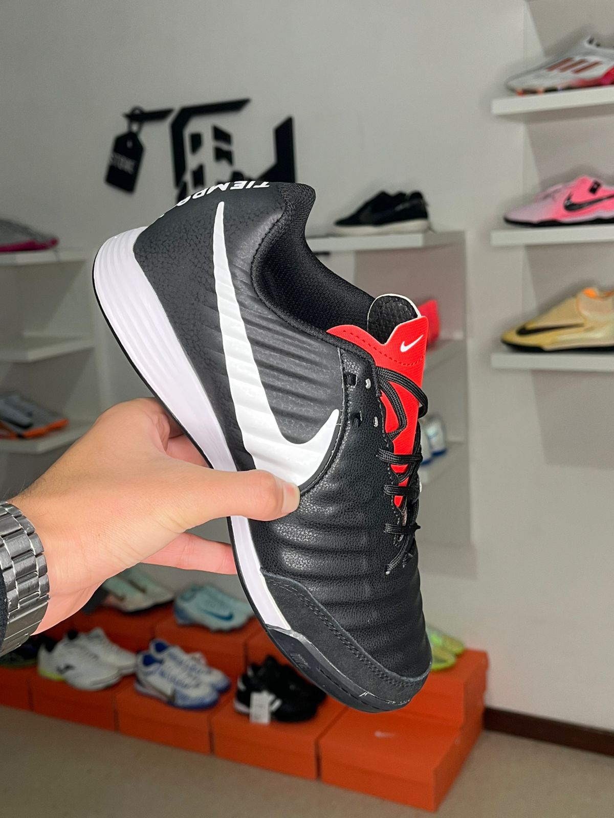 Chuteira Futsal Chuteira Nike Tiempo Campo Infantil Chuteira