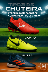 QUAL TIPO DE SOLADO É INDICADO PARA CADA TIPO DE JOGO?