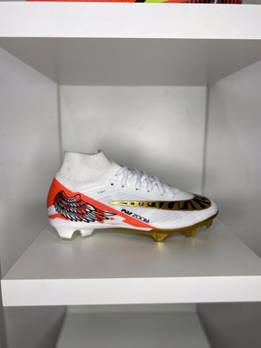 Chuteira Nike Mercurial AirZoom Vapor XV Campo - Branco com Dourado (Pronta Entrega)